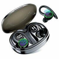 EDYELL V2 True Wireless Earbud, Bluetooth 5.3 TWS 3D Stereo with Earhook, 50H Playtime, Touch Control. Earbuds 