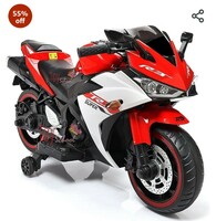 Nexus Product Bike for Kids Toy R3 Bike with Rechargeable Battery Operated Ride on for Boys and Girls | Electric Children Ride on [3 to 8 Years, Large, Red

