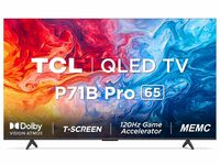  TCL 165 cm (65 inches) 4K Ultra HD Smart QLED Google TV 65P71B Pro (Black) 