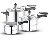 BAJAJ 2 L, 3 L, 5 L Inner Lid Pressure Cooker (Aluminium)