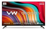 VW 80 cm (32 inches) Playwall Frameless Series HD Ready Android Smart LED TV VW3251 (Black)