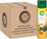 Air Wick 245 ml (Pack of 12) - Orange Blossom, Room Air Freshener Spray| Large Bulk Room Fresheners