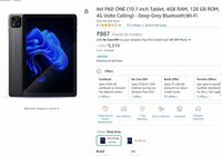 itel PAD ONE (10.1 inch Tablet, 4GB RAM, 128 GB ROM, 4G Volte Calling)