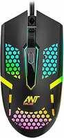 Ant Value GM1103 Gaming Mouse, USB Optical Computer Mice with RGB Backlit, 4 Adjustable DPI Up to 3600, Ergonomic Gamer Laptop PC Mouse for Windows 7/8/10/XP Vista Linux -Black