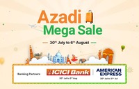EaseMyTrip Azadi Mega Sale -  Upto 60% off + Upto 25% off with ICICI & American Express Bank Cards  (30 July to 6 Aug)