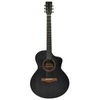 Vault EA40TBK 41 inch Premium Solid Spruce-Top Cutaway Acoustic Guitar