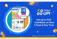Get assured Rs.25 cashback in bank account on next 5 Scan & Pay Transaction of Rs.50