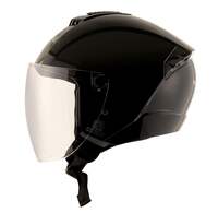 Vega Aster Dx Open Face Helmet Black, Size:L(59-60 Cm) - Motorcycling