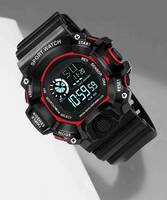6 Months Warranty Wrist Men Watch Ultra Watch with Alarm & Water Resist Feature Digital Watch - For Men HL-2022 New Trending Red Ring