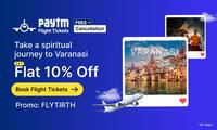 Flat 10% Off on Flight Booking to Tirth Places