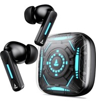 boAt Newly Launched Immortal Airspeed Pro Truly Wireless in- Ear Earbuds w/ 32dB ANC, Beast™ Mode with 40ms Latency, 40hrs Playback, 4 Mics with ENx™, Premium ID w/LEDs & ASAP™ Charge(Black Sabre) 