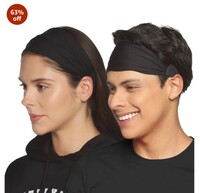 Boldfit Gym Headband for Men and Women - Sports Headband for Workout & Running, Breathable, Non-Slip & Quick Drying Head Bands for Long Hair 