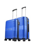 Aristocrat Harbor Blue Solid Hard Medium Trolley Bag Pack of 2 Aristocrat