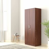 Amazon Brand - Solimo Madray Engineered Wood Wardrobe, Asian Walnut, 2 Door