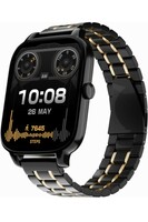 Vibez Majestic Luxury Smartwatch for Women & Men - Stainless Steel Strap, 1.83" Display, High Resolution, 60 Sports Modes,100+ Watch Faces, Long Battery & BT Calling Smart Watch for Women & Men

