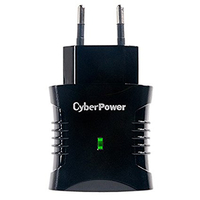 CyberPower CPSAC2A2UEU 2.1 Amps Quick Charging Dual Port Wall Adapter with Built-In Overload and Overheat protection