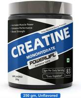 POWERLIFT Creatine Monohydrate, Muscle Repair & Recovery, 83 servings Creatine  (250 g, Unflavoured)