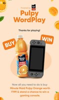 Swiggy Pulpy Word Play Chance to Win Gaming Console