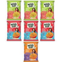 WickedGud Nourishing Instant Noodles Combo - Pack of 7 x69gm Each (483gm) (No Maida, No Oil, No MSG) 