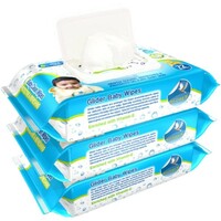 Baby Wipes-with Moisture Lock Flip-Top-Pack of 3 (0.7/unit)