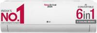 LG AI Convertible 6-in-1 Cooling 2024 Model 1.5 Ton 5 Star Split Dual Inverter 4 Way Swing, AC - White 