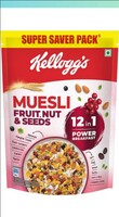Kellogg's Muesli Fruit Nut & Seeds 750G | 12-In-1 Power Breakfast | India'S No. 1 Muesli | Multigrain Breakfast Cereal