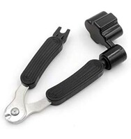 Inrali Guitar String Winder and Cutter,Guitar Bridge Pin Puller,Guitar String Winder Cutter Pin Puller - 3 In 1 Multifunctional Guitar Maintenance Tool/String Peg Winder + String Cutter (Black)