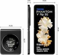 TECNO Phantom V Flip 5G (Iconic Black 8GB RAM,256GB Storage) | 45W Fast Charging Apply ₹25000 coupon