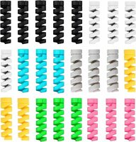  STRIFF 25 Pieces Highly Flexible Silicone cable protectors (colorful)
