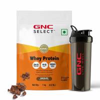GNC Whey With Free Shaker | 2.2 LBS (1KG) | Chocolate 