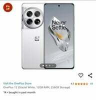 Limited-time deal: OnePlus 12 (Glacial White, 12GB RAM, 256GB Storage)