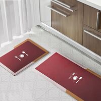 Status Contract set of Runner & Mat Kitchen Decor | Anti-Skid Rubber Kitchen Floor Mat 