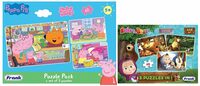Frank Peppa Pig Puzzle, Multicolour&Frank Masha and The Bear Puzzles for 48 to 1200 Months, Multicolour