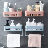 Rylan Bathroom Accessories 2 Pack, Bathroom Organizer, Rack, Shelf for Wall, Stand, self Adhesive Shelf, Washroom Accessories
