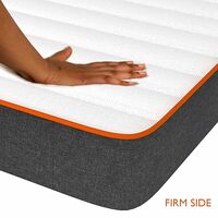 Coirfit Ortho Dual Hard & Soft Queen 6 inch HR Foam Roll Packed Mattress,(75x60x6)
