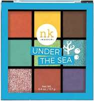 Nicka K Nine Color Eyeshadow Palette - Under The Sea, Multicolor, 11 g