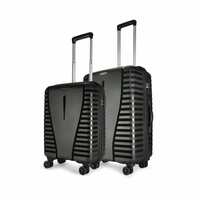 Aristocrat Air Pro Set of 2 Hard Luggage (55cm and 66cm) | Cabin and Medium Check-in Luggage