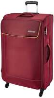 American Tourister Jamaica 80 Cms Large Check-in Polyester Soft Sided 4 Spinner Wheels Luggage (Wine Red) Apply ₹200 coupon