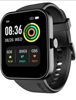 Noise ColorFit Pulse Grand Smart Watch with 1.69"(4.29cm) HD Display, 60 Sports Modes, 150 Watch Faces, Fast Charge, Spo2, Stress, Sleep, Heart Rate Monitoring & IP68 Waterproof (Jet Black)