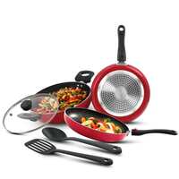 Bergner Sherry Plus Non-Stick 6 pcs Cookware Set, Combo Set with Detachable Handle, 24cm (2.5 L) Apply ₹300 coupon
