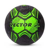 Vector X Street Soccer Rubber Moulded Football Size-5 (Green, Black)