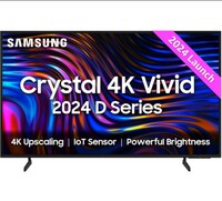 Samsung 108 cm (43 inches) D Series Crystal 4K Vivid Ultra HD Smart LED TV UA43DUE70BKLXL (Black)