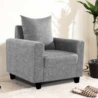 FURNY Juan 1 Seater Sofa Chair (Light Grey)