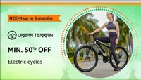 Amazon - Urban Terrain Electric Cycles Min 50% Off  + Bank Offers + No Cost EMI