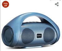 pTron Fusion Go 10W Portable Bluetooth Speaker with 6Hrs Playtime, Immersive Sound, Auto-TWS Function, Supports BT/USB/SD Card/AUX Playback & Lightweight (Blue)