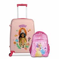 Free Back Pack Worth Rs 2600 With Disney Hard Luggage Trolley Bag