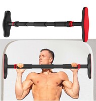 Lifelong Pull Up Bar for Home -Adjustable Rod 65cm to 95cm width, wall mounted without screws -Door Pull up bar to Increase Height -Exercise equipment for Home Gym - Chin up Bar weight capacity 200Kgs