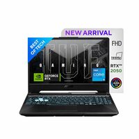 ASUS TUF F15 Gaming Laptop, Intel Core i5-11400H 11th Gen (16GB RAM/512GB SSD/4GB NVIDIA GeForce RTX 2050), FX506HF-HN025W