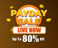 Pay Day Sale - Upto 80% Off + Extra 5% Off 