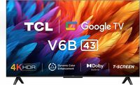 TCL 108 cm (43 inches) Metallic Bezel-Less Series 4K Ultra HD Smart LED Google TV